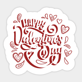 Happy Valentine's day love cute romance couple gift Sticker